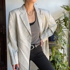 Vintage | Classic Two-Button Long Blazer